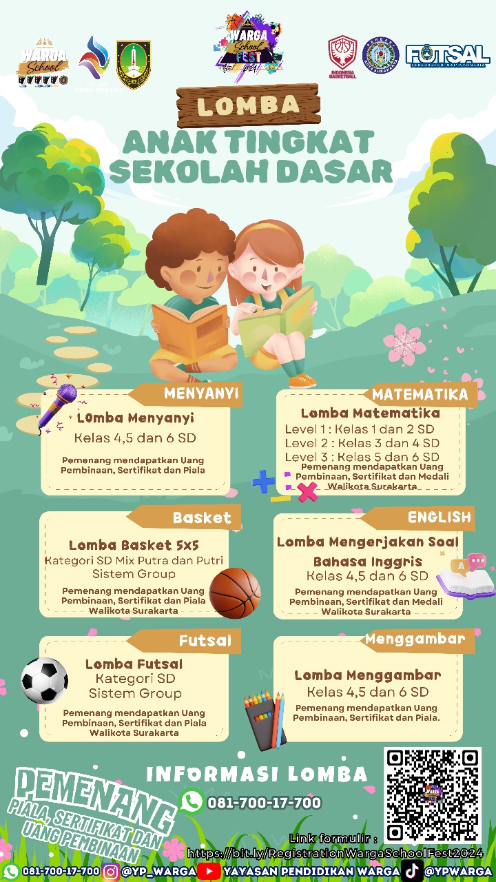 LOMBA SD WARGA DALAM WARGA FEST 2024 UNTUK ANAK SD